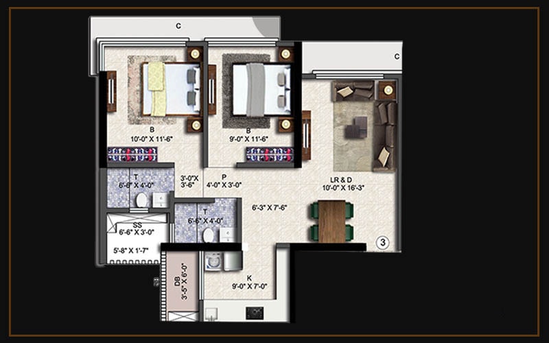 2bhk(a3)